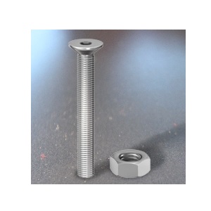 Socket Countersunk Screws & Nut, A2 Stainless Steel